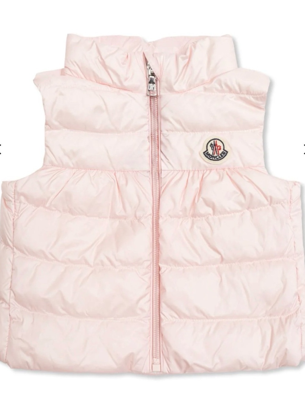 Moncler Amaury Packable Down Vest - Light Pink. Size 2Y